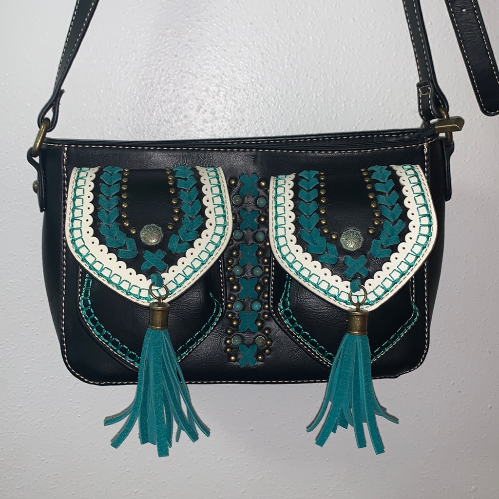 Montana Western Braided Trim Tassel Bag